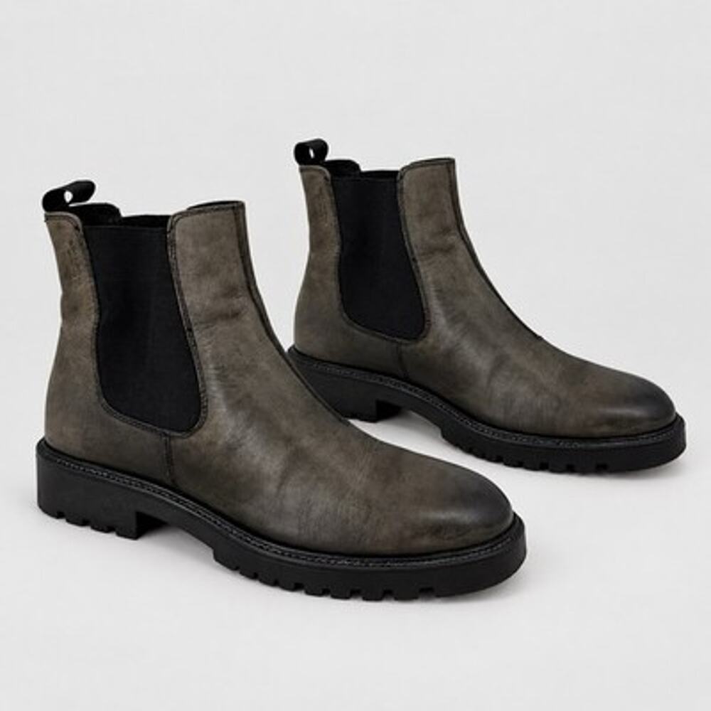 Vagabond Kenova Chelsea Ankle Boots Women size EU 37 US 6 Gray Burnished Leather